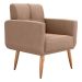 Poltrona Decorativa Juan Boucle Cinza