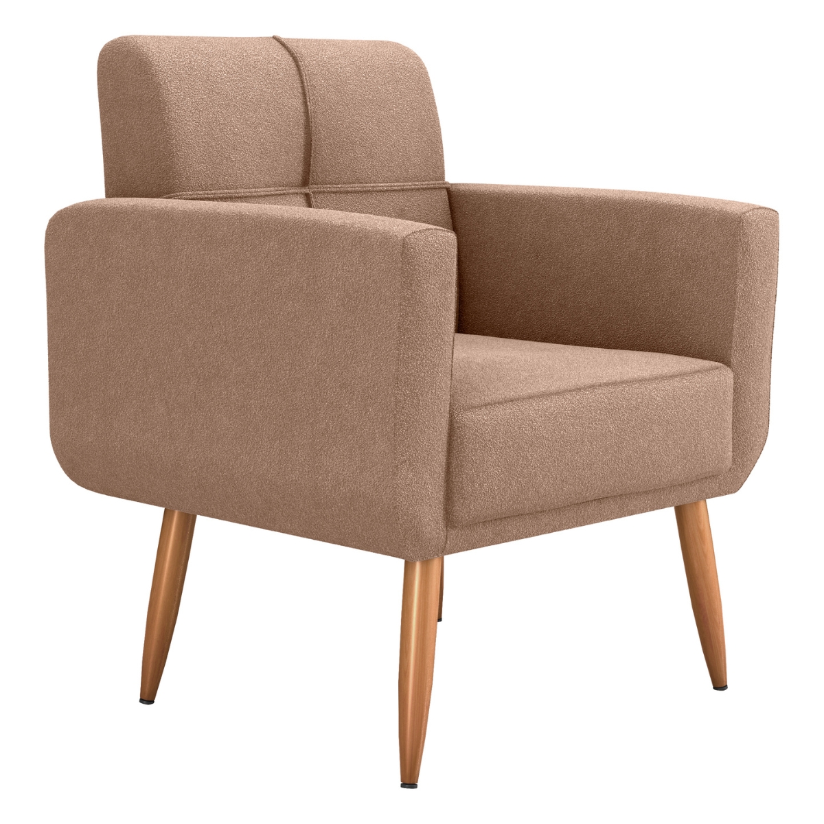 Poltrona Decorativa Juan Boucle Cinza