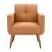 Poltrona Decorativa Juan Boucle Mostarda