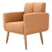 Poltrona Decorativa Juan Boucle Mostarda