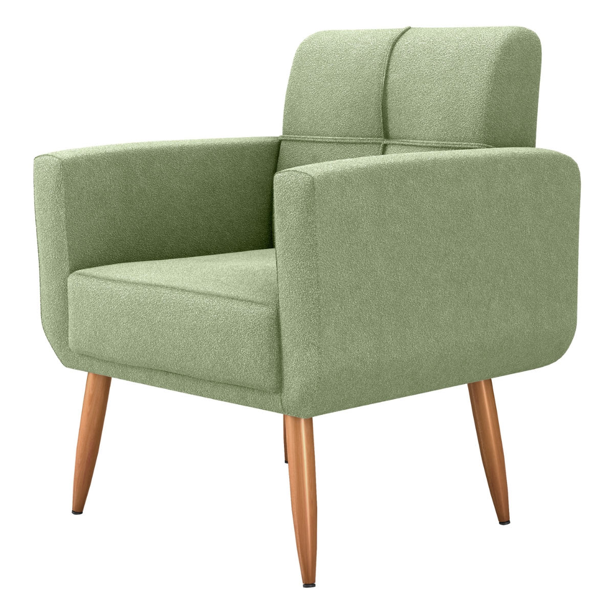 Poltrona Decorativa Juan Boucle Oliva