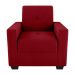 Poltrona Decorativa Múrcia Veludo Maserati Vermelho