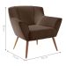 Poltrona Decorativa Mendes Inca Marrom