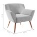Poltrona Decorativa Mendes Linha Cinza