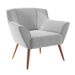 Poltrona Decorativa Mendes Linha Cinza