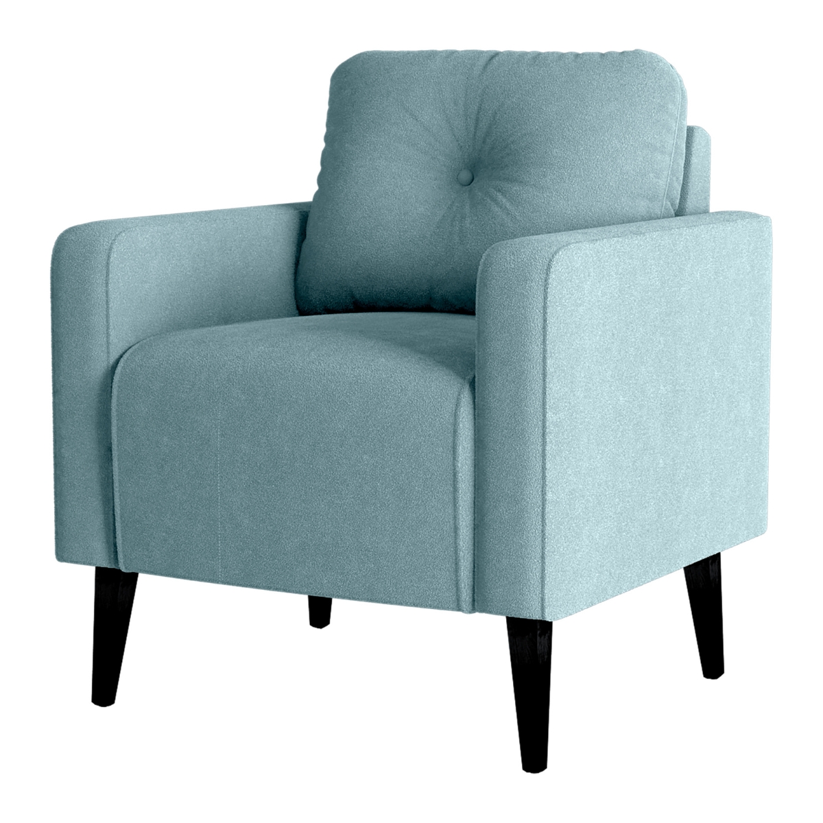 Poltrona Decorativa Miguel Boucle Azul