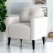 Poltrona Decorativa Miguel Boucle Bege