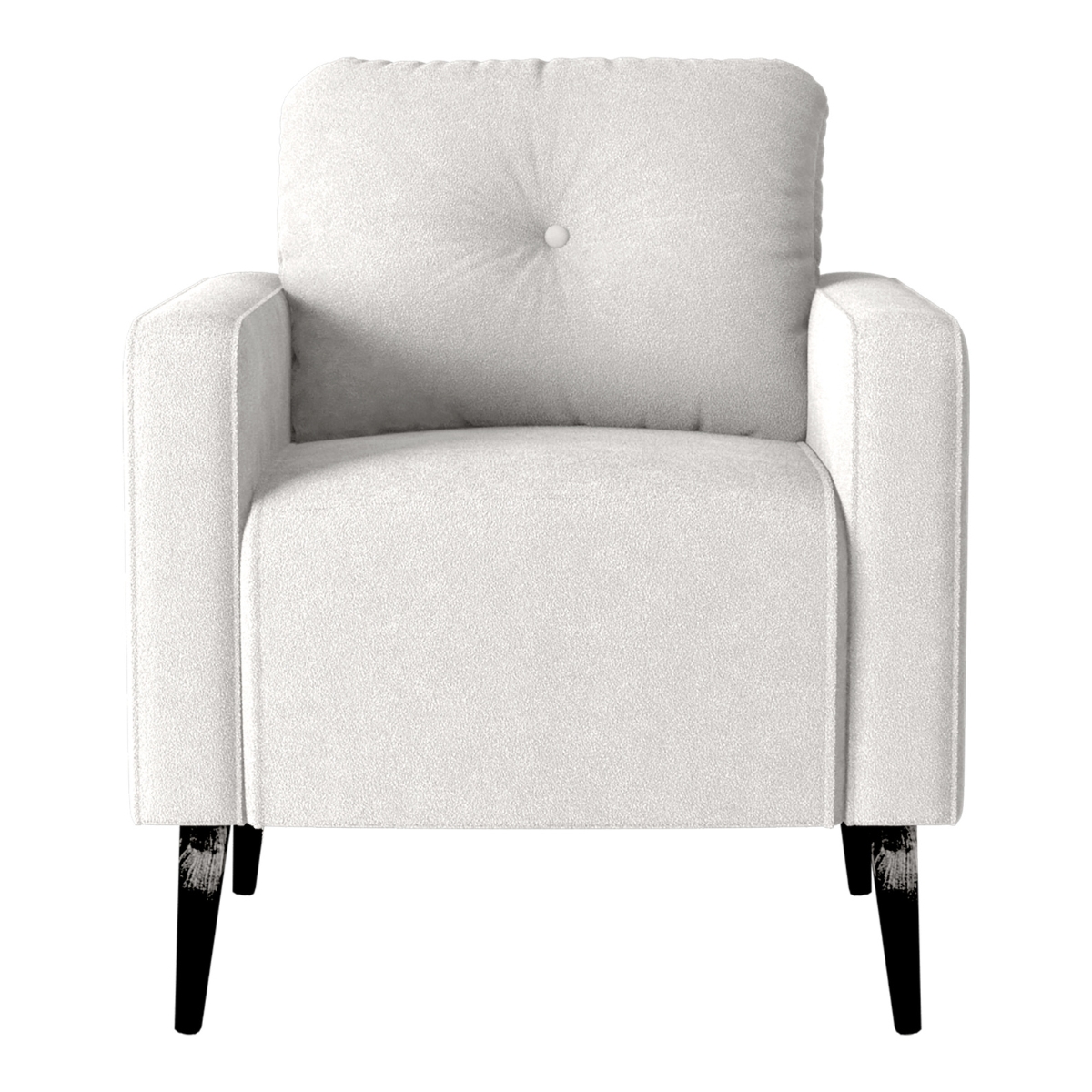 Poltrona Decorativa Miguel Boucle Bege