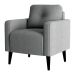 Poltrona Decorativa Miguel Boucle Cinza