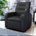 Poltrona Decorativa Reclinável Cecilia Sintetico Preto