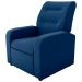 Poltrona Decorativa Reclinável Cecilia Veludo Light Azul
