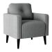 Poltrona Decorativa Viale Boucle Cinza