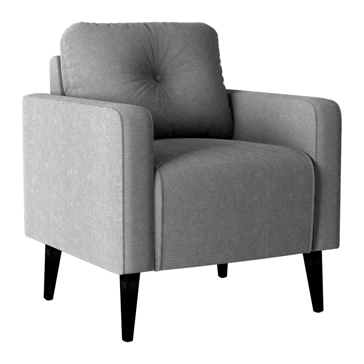 Poltrona Decorativa Viale Boucle Cinza