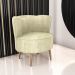 Poltrona Decorativa para Sala Amapá Boucle Bege