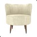 Poltrona Decorativa para Sala Amapá Boucle Bege