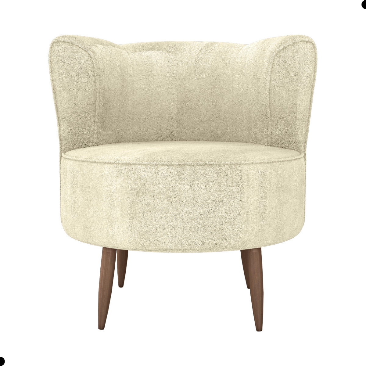 Poltrona Decorativa para Sala Amapá Boucle Bege