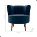 Poltrona Decorativa para Sala Amapá Veludo Azul