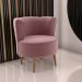 Poltrona Decorativa para Sala Amapá Veludo Rose