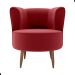 Poltrona Decorativa para Sala Amapá Veludo Vinho
