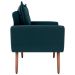 Poltrona Decorativa para Sala Arcos Suede Petróleo