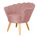 Poltrona Decorativa para Sala Ariel  Veludo Rose