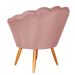 Poltrona Decorativa para Sala Ariel  Veludo Rose