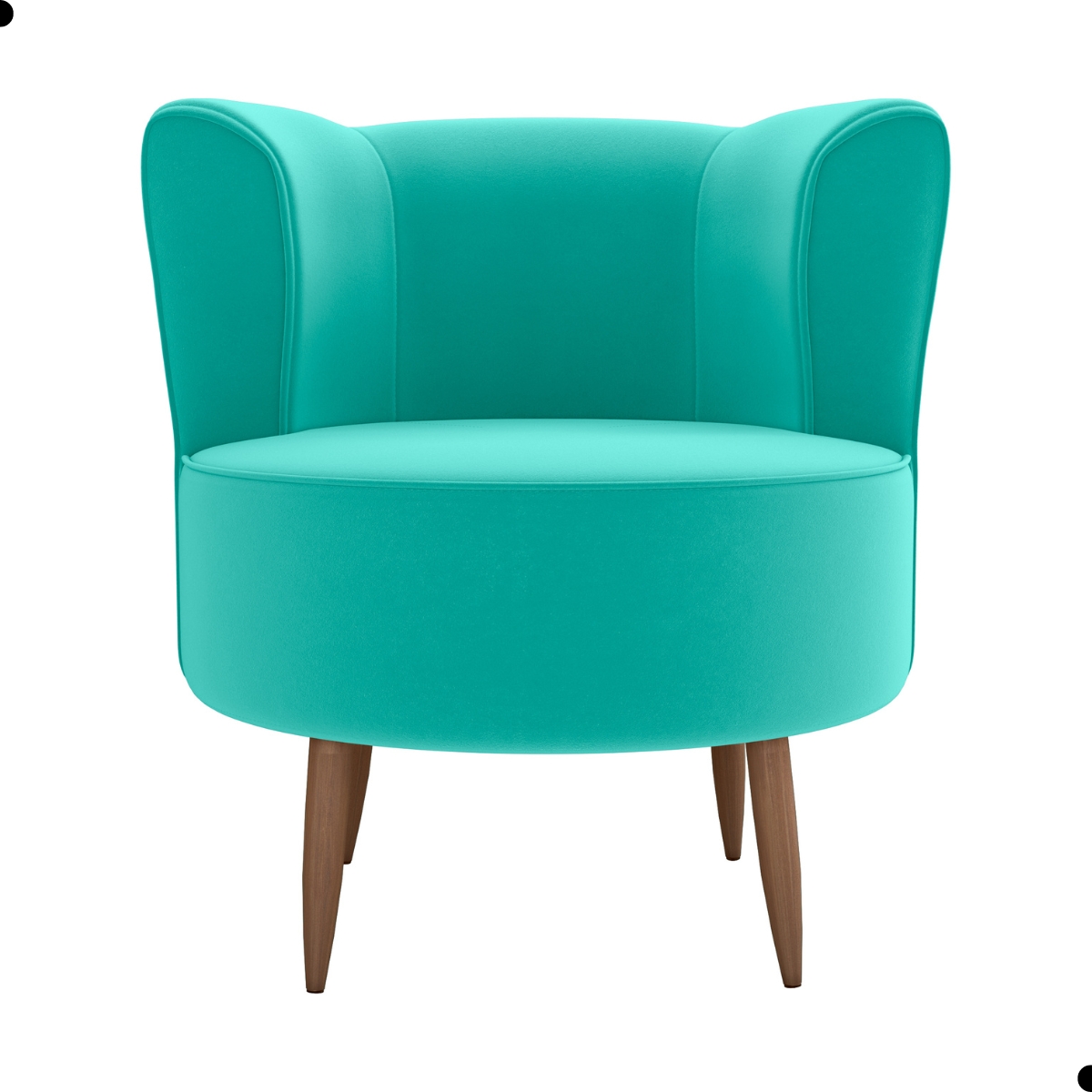 Poltrona Decorativa para Sala Ariel  Veludo Verde Menta