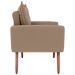 Poltrona Decorativa para Sala Ravi Suede Bege
