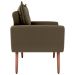 Poltrona Decorativa para Sala Ravi Suede Cappuccino