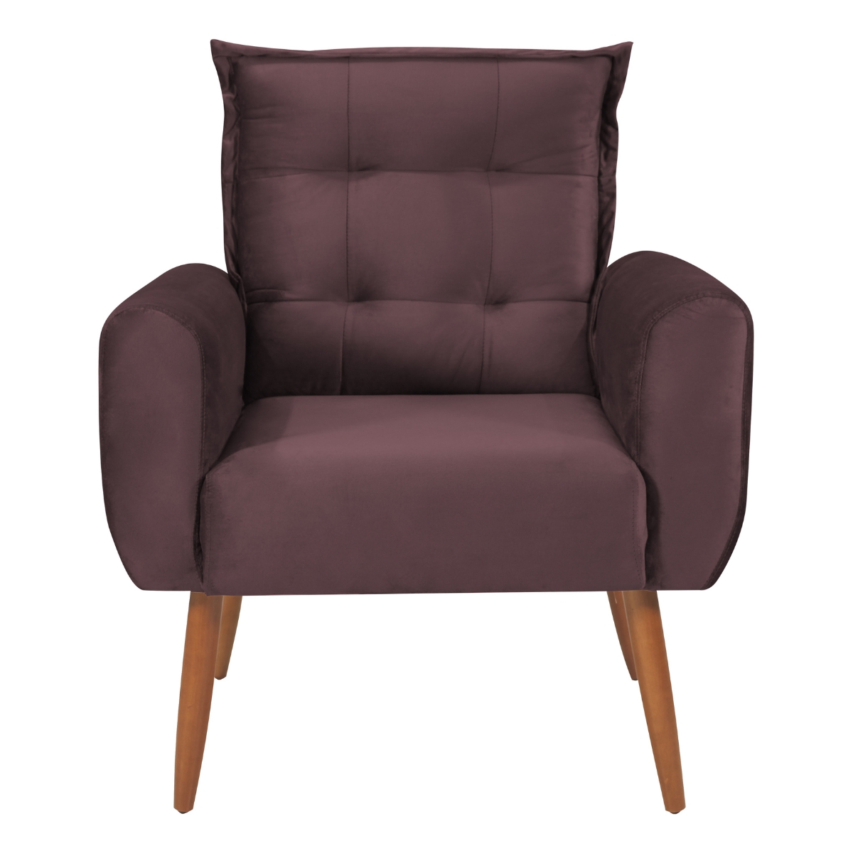 Poltrona Decorativa para Sala Ravi Veludo Rosê