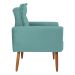 Poltrona Decorativa para Sala Ravi Veludo Verde Menta