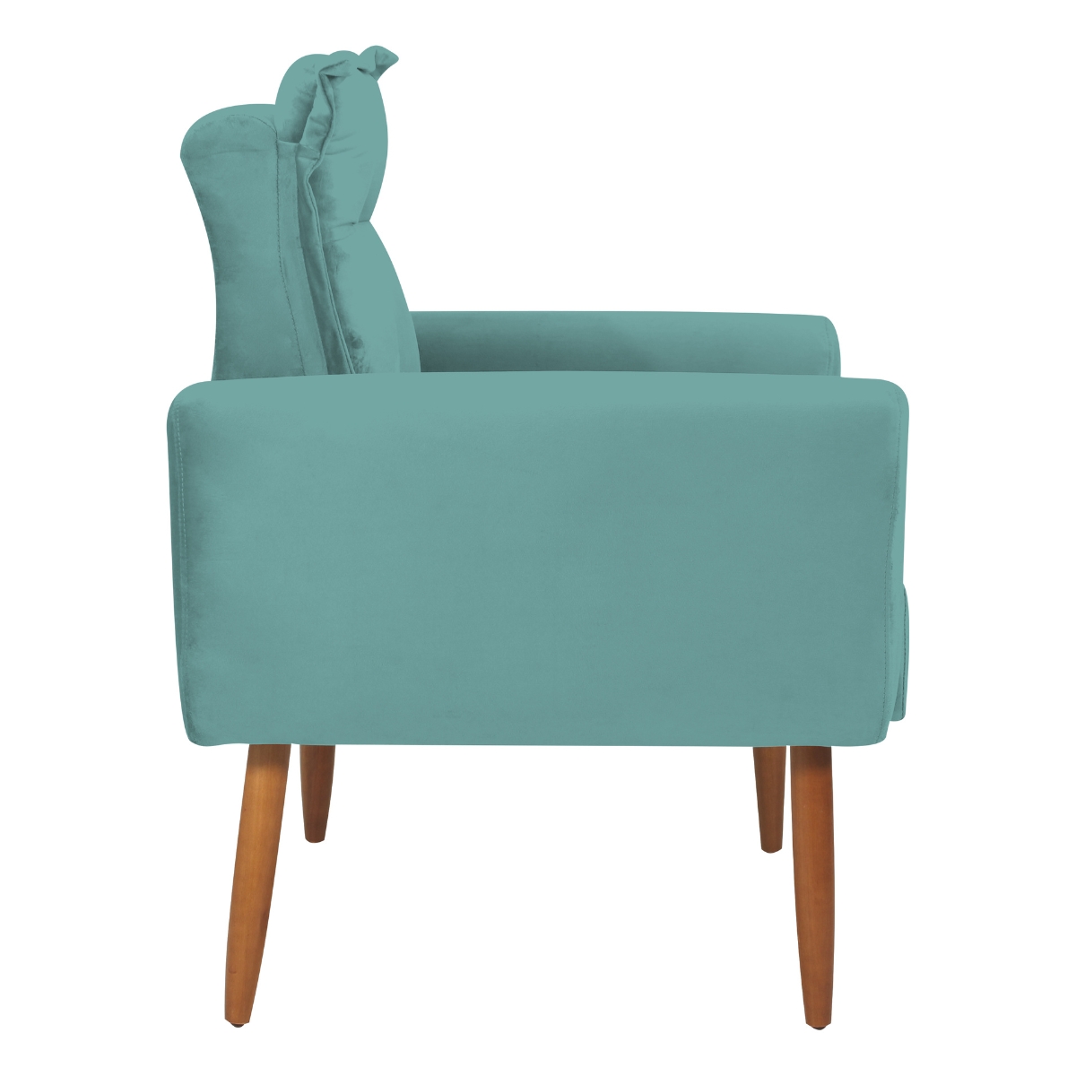 Poltrona Decorativa para Sala Ravi Veludo Verde Menta