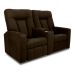 Poltrona Reclinável 2 Lugares Kassel  Veludo Light Marrom