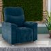 Poltrona Reclinável York Veludo Azul