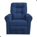 Poltrona Reclinável para Descanso Guaíra Suede Azul