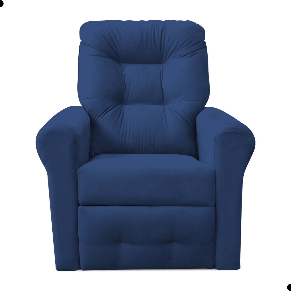 Poltrona Reclinável para Descanso Thalia Suede Azul