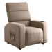 Poltrona Reclinável para Sala Hull Veludo Turkey Cappuccino