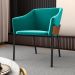 Poltrona para Sala de Recepção Silas Veludo Verde Menta