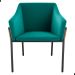 Poltrona para Sala de Recepção Silas Veludo Verde Menta