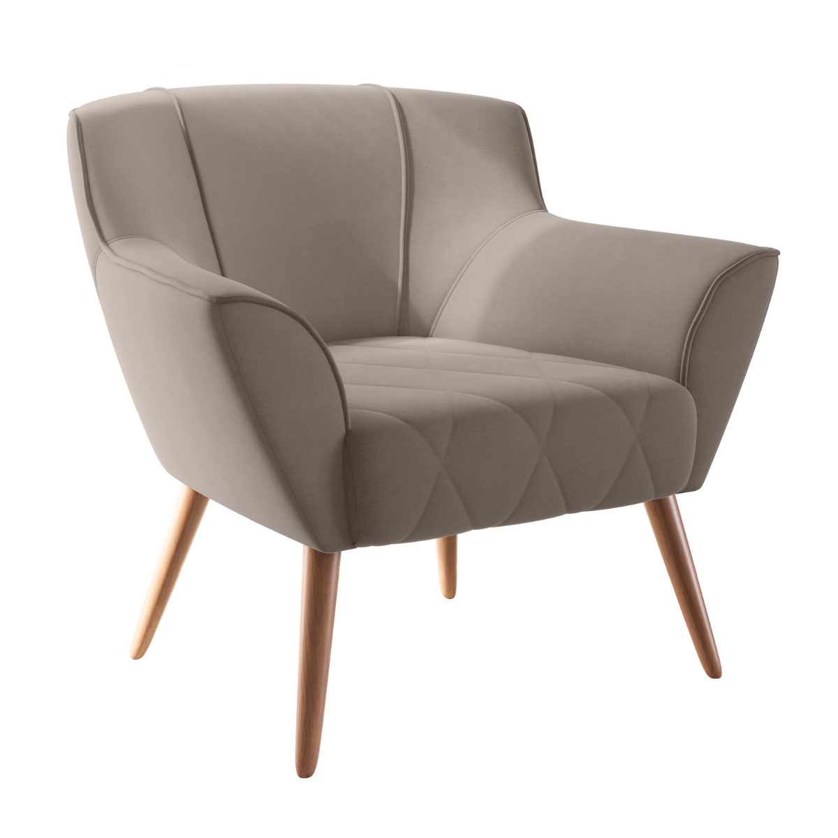 Poltrona para Sala de Recepção Viana Inca Marrom