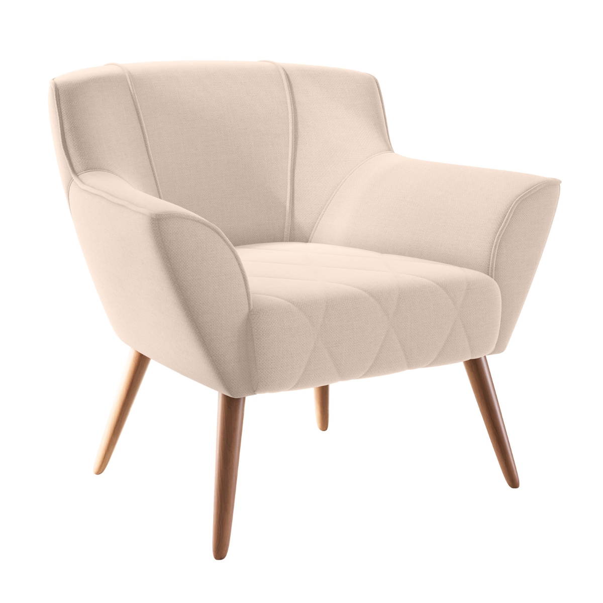 Poltrona para Sala de Recepção Viana Linha Bege