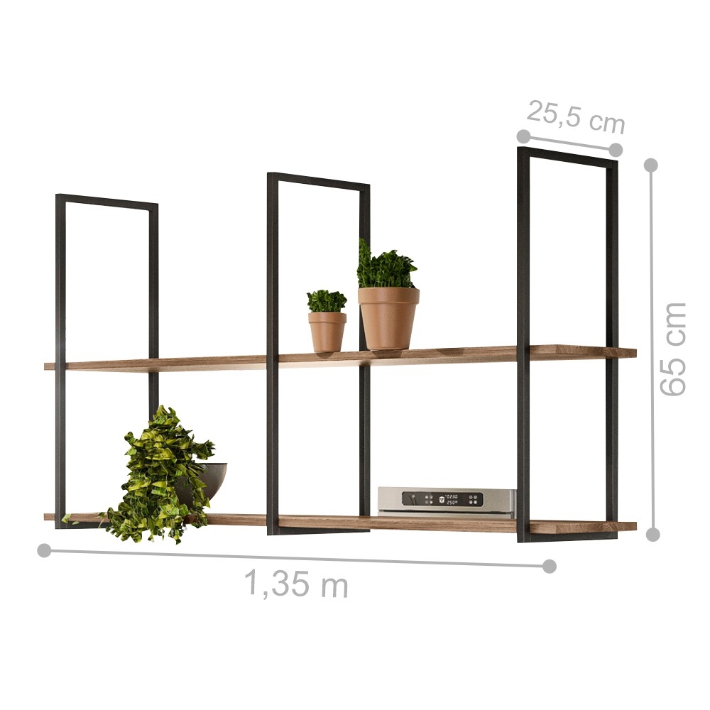 Prateleira Decorativa Vintage para Teto Corbin Madeira