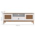 Rack 2 Portas para TVs de 60 Polegadas Vienna Branco Noce