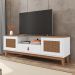 Rack 2 Portas para TVs de 60 Polegadas Vienna Branco Noce