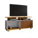 Rack Com Prateleira Madri Nature Off White Ripado