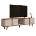 Rack Curvado para TVs de 60 Polegadas Welch Cedro Off White