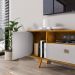 Rack Para TV 55 Polegadas Conceiçao Naturalle Off White