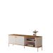 Rack Para TV 58 Polegadas Olaf Off White Nature Bronze