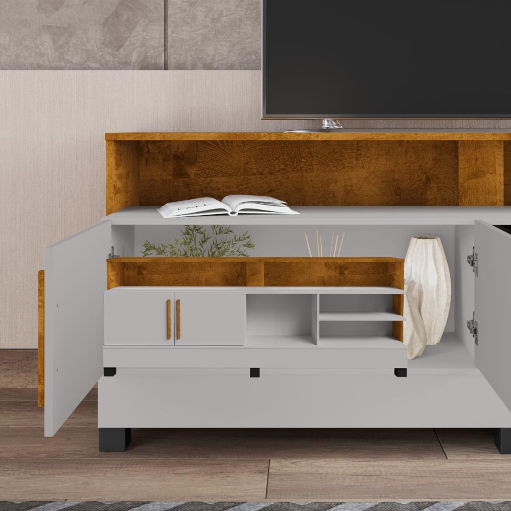 Rack Para TV 65 Polegadas Gunga Off White Nature