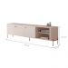 Rack Para TV 70 Polegadas Olaf Off White Bronze